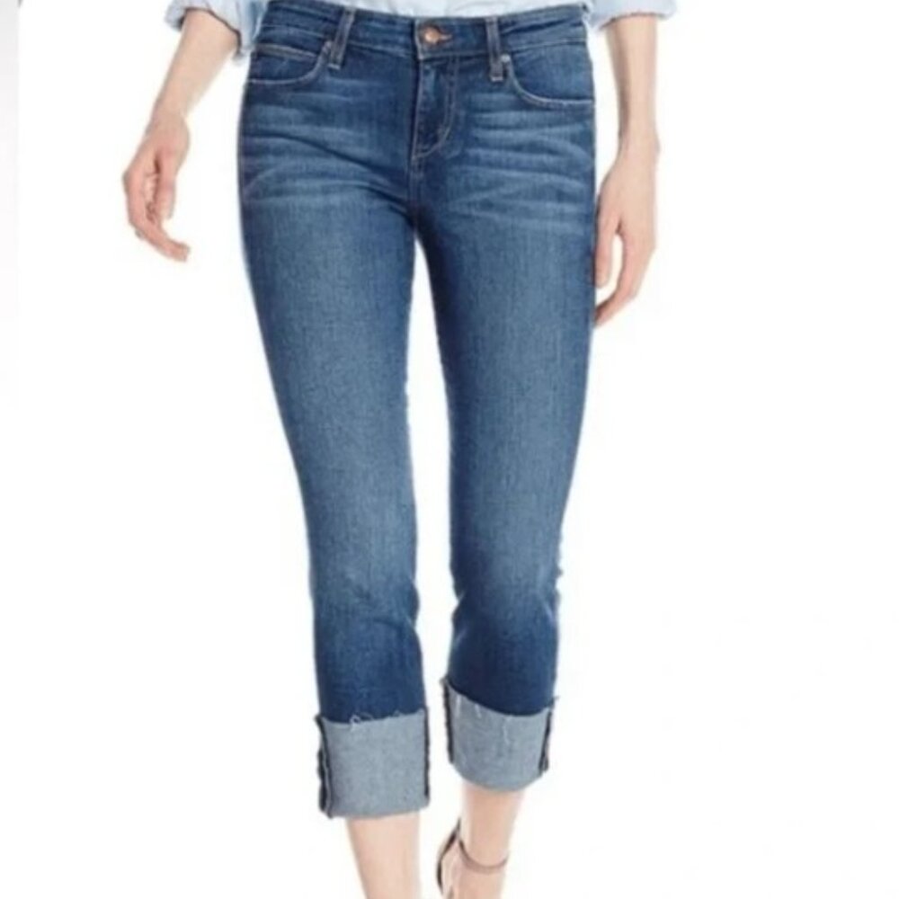 Joe's Jeans Skinny Wide Raw Hem Cuff Candice Jeans -26